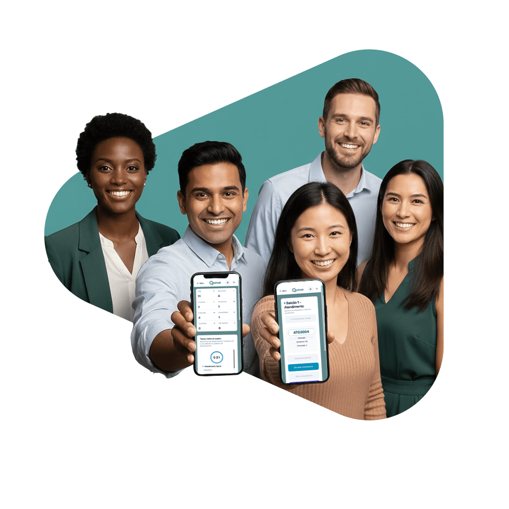 Um homem e uma mulher sorrindo em um fundo verde olhando para o leitor.